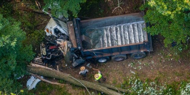 Dump Truck crash
